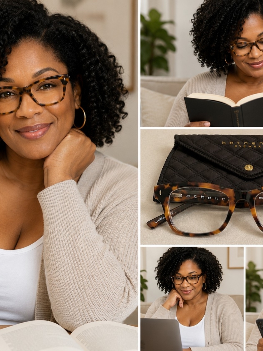 Bethenny Eyewear +3.00 Tortoise Reading Glasses NWOT w/ Soft Case